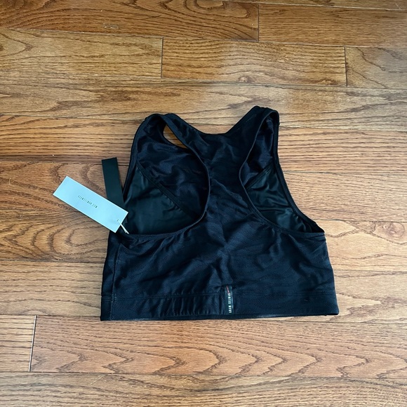 NWT Adam Selman Sport Racer Crop Top in Black Tiger - Picture 5 of 6